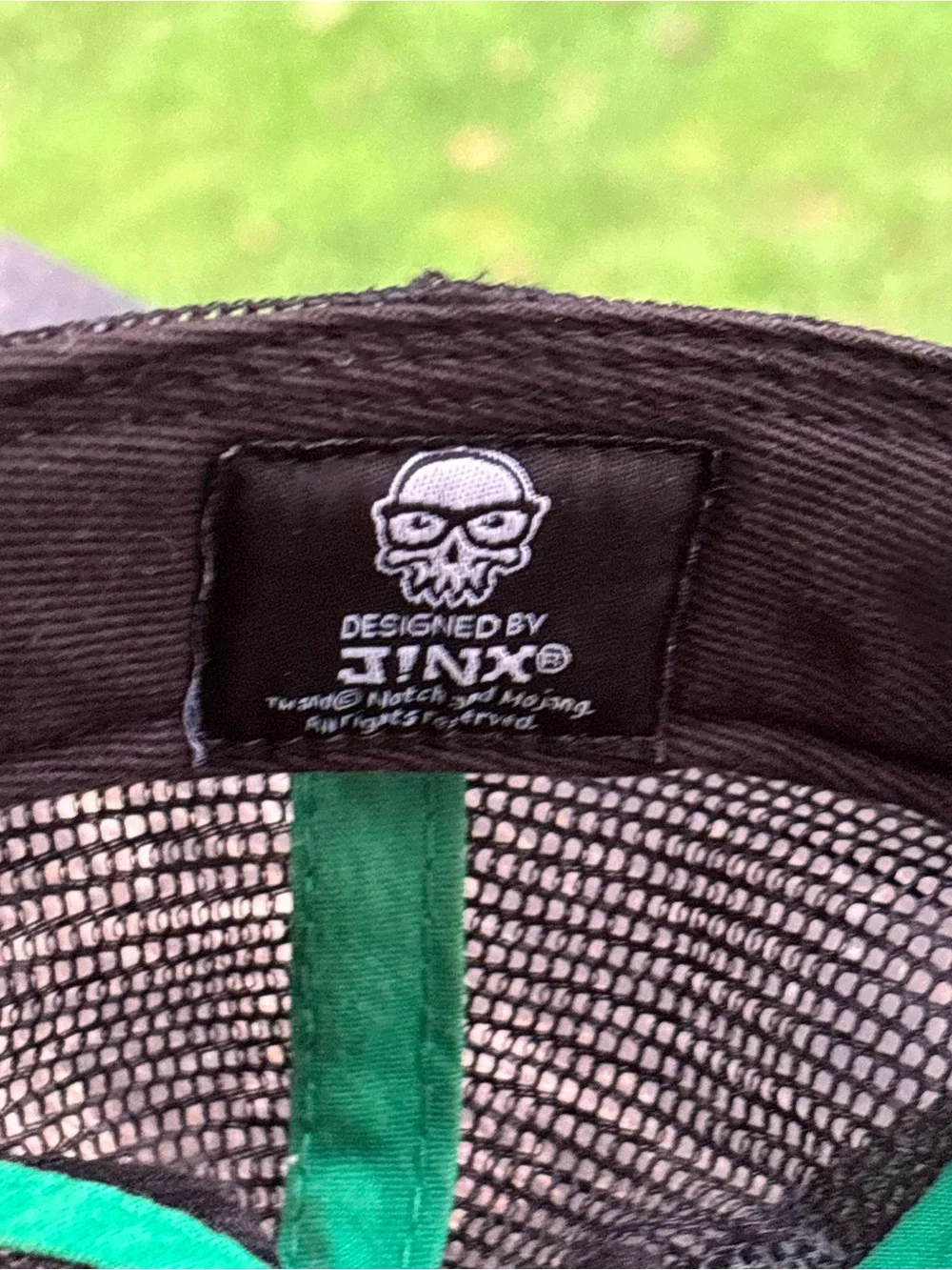 Minecraft Creeper JINX Flat Fitty Trucker Hat Green Black Mesh Snapback Gamer